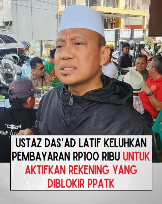 Ustadz Das'Ad Latif Keluhkan Kebijakan Bank, Diduga Minta Bayar Rp100 Ribu untuk Buka Blokiran Rekening, Membahana di jagad maya !!