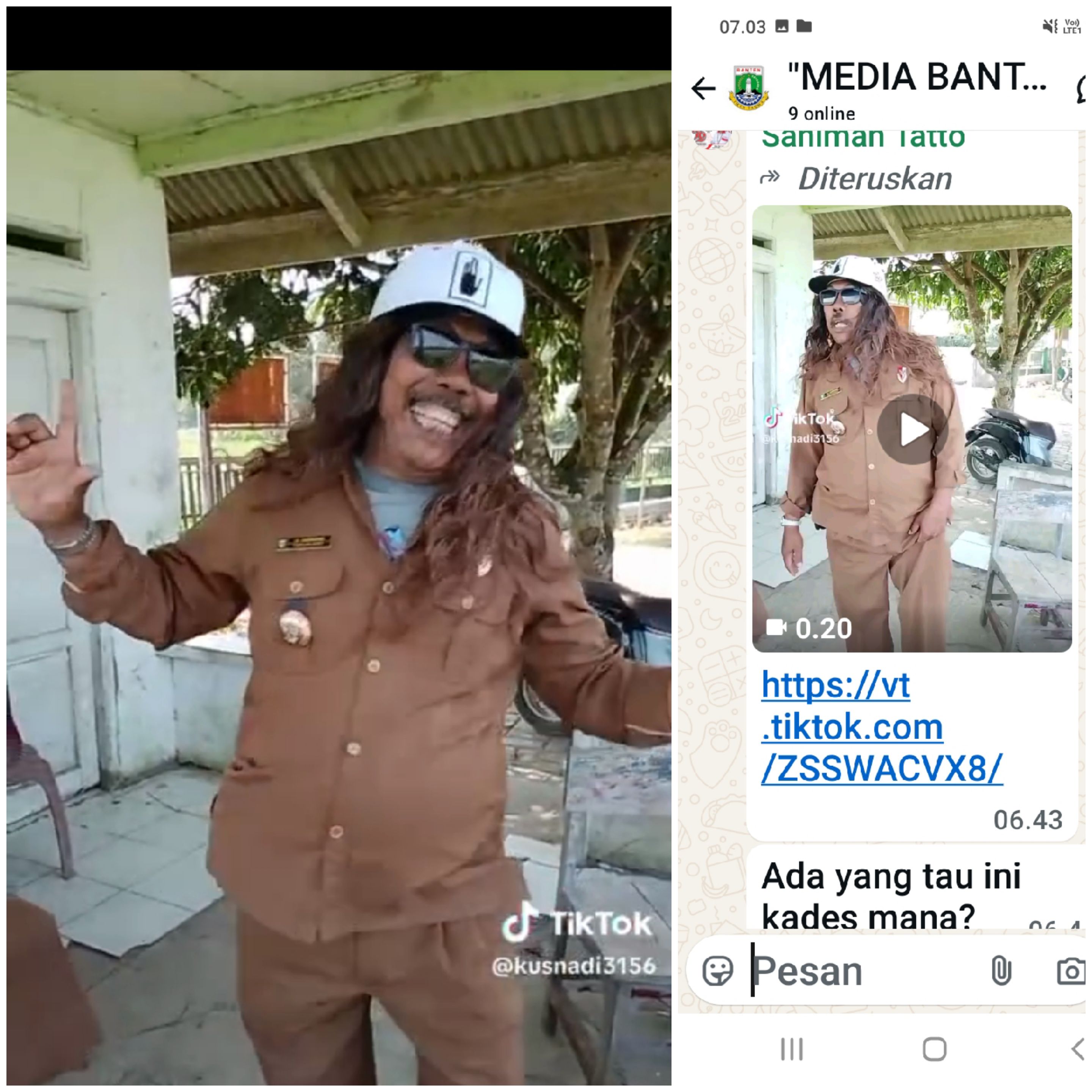 Warganet +62 Penasaran: “Ada yang Tahu Kades Mana?” — Video pria berseragam khas ASN Joget Tarling di Medsos