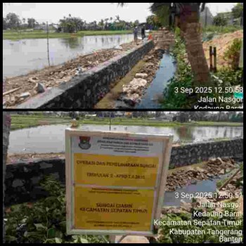 Proyek Turap Lebak Wangi, Sep Tim Diduga Asal Jadi !  K3 Diabaikan- Oknum Pelaksana Dart* Bungkam, Publik Curiga Ada 