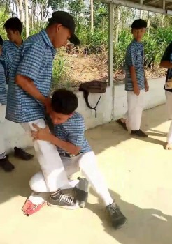 Aparat Kepolisian Menangkap Diduga Pelaku Perundungan Dalam Lingkup Sekolah SMP Dicilacap Ja-bar 
