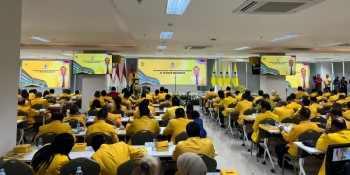 DPP Golkar menggelar raker nas tahun 2025 di markasnya Jalan Anggrek Neli, Kecamatan Palmerah, JakBar