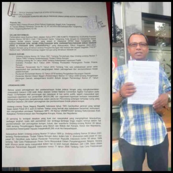 LAPORAN DUGAAN KORUPSI DIKEJARI TERKESAN JALAN DITEMPAT