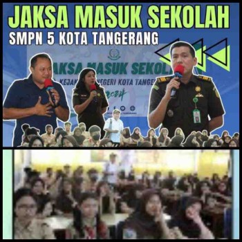 Kejaksaan Negeri (Kejari) Kota Tangerang kembali menggelar program Jaksa Masuk Sekolah (JMS) di SMPN 5 Kota Tangerang