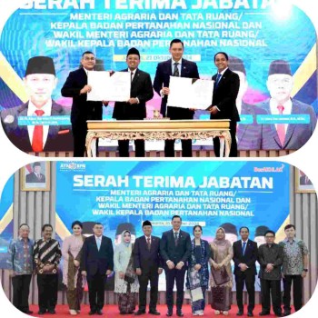 Sertijab Menteri dan Wakil Menteri ATR/BPN, Nusron Wahid: Siap Lanjutkan yang Dirintis Pemimpin Pendahulu