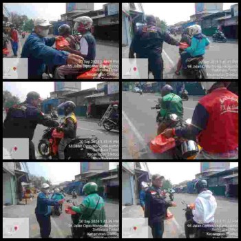 Ratusan Makanan Gratis Dibagikan Pengurus FWJI Kota Tangerang Dalam Jum'at Berkah