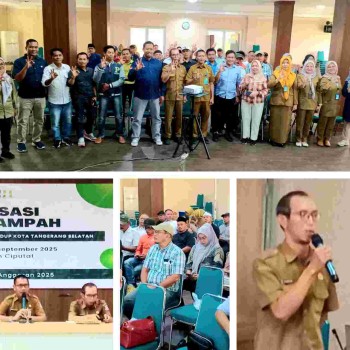 Dinas  Lingkungan Hidup(DLH) Kota Tangsel gelar Sosialisasi Bank Sampah di Kecamatan Ciputat