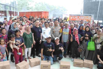 Sinergi Sosial: Yayasan MSP Bersama Polres Metro Tangerang Kota Bagikan 1.000 Paket Sembako