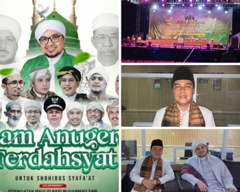 Peringati Maulid Nabi SAW dan Milad ke-9 Majlis Al- Madad, pesan Ahmad Ghozali( Lurah Jur-tim):



