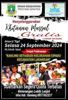 Hamka(himpunan angkatan muda kavling setiabudi) inisiasi aksos khitan massal-



Bambang(Humas):