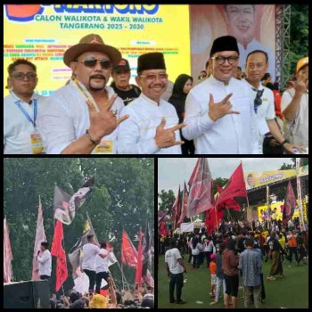 Paslon Nomor Urut 3 Sachrudin-Maryono Kampanye Akbar di Alun-Alun Kota Tangerang