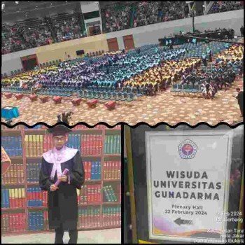 Joshua Rivaldo Menatap Haru Para Dosen Dan Suasana Gedung Saat Dirinya Diwisuda Sebagai Sarjana Informatika
