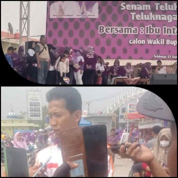 Gebyar Senam Sehat Bersama Intan Nurul Hikmah, Dewan DPRD Di Alun-Alun Teluknaga