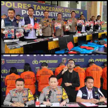 Ungkap Kasus Judi Online (Judol) Jaringan Internasional, Polres Tangsel Amankan 7 Tersangka