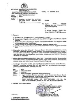 Usai Prapid Ditolak PN, Kasus Lahan RSUD Tigaraksa Kini Bergulir di Polda Banten,Atas Kasus dugaan korupsi pengadaan lahan RSUD Tigaraksa