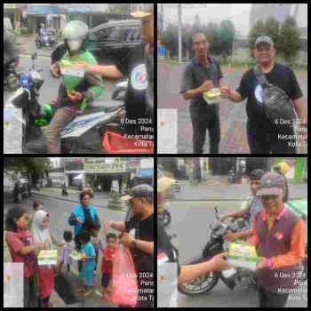 Kasie sosial FWJI Tangkot Patar Haholongan terus Gencarkan Jum'at Berkah