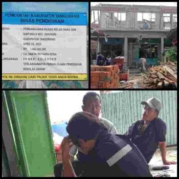 Proyek Gedung SDN 2 Gintung-Tangerang Diduga Sarat Penyimpangan,

Selain Abai SOP dan K3, Minim Pengawasan Pihak Terkait !!!