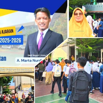 Ratusan Calon Siswa SMKN 1 Kota- Tangsel  Antusias  Ikuti  tes Seleksi di hari Pertama