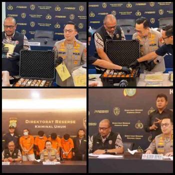 Polda Metro Jaya Berhasil Ungkap Perampokan Toko Jam Tangan Mewah di Pantai Indah Kapuk 2,
Kabidhumas PoldaMetro Jaya:
Pelaku utama pencurian toko jam tangan mewah di PIK 2, Tangerang dua kali survei ke Tempat Kejadian Perkara (TKP)