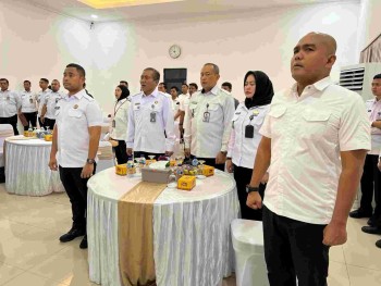 Ikrar dan janji setia kepada NKRI  3 Narapidana kasus Terorisme di Aula Lapas kelas 1 Tangerang