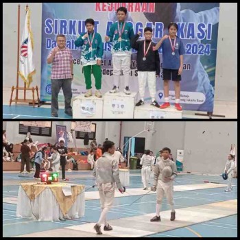 Penutupan Tournament kejuaraan Sirkuit Anggar antar klub di GOR Cengkareng, dalam rangka Mencetak Atlet yang Tangguh dan Sportifitas