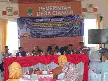 MusrenbangDes ciangir musyawarah perencanaan  pembangunan desa tahun 2025 dan du RKP tahun 2026