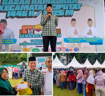 Dibuka H.Mamat( Camat Ciputat)Bazar Ramadhan 1446 H. Ramai Pengunjung