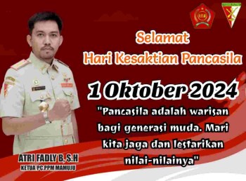 PPM Mamuju Memberikan Penghargaan dalam bentuk Pernyataan Sikap kepada Paslon Urut 1 TINA - YUKI dalam Pilkada Mamuju di Hari Kesaktian Pancasila 1 Oktober 2024 dengan alasan.??