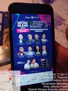 Perusahaan riset pasar dan konsultan marketing Markplus, Inc, sukses menggelar The 10th Indonesia WOW Brand 2025, di Djakarta Theater, MH Thamrin, Jakarta