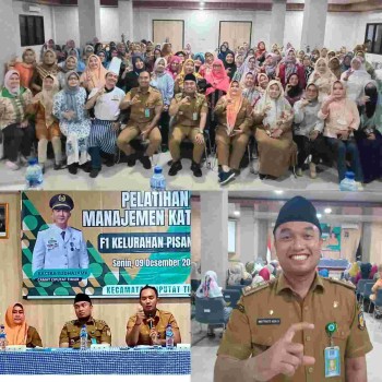 Camat Ciputat- timur buka  Pelatihan Managemen Katering F1 Kelurahan Pisangan