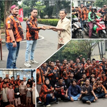 Pemuda Pancasila PAC Pondok Aren Berbagi Berkah Ramadhan dalam Giat Berbagi 300 paket Ta'jil & Santunan 30 Anak Yatim Piatu