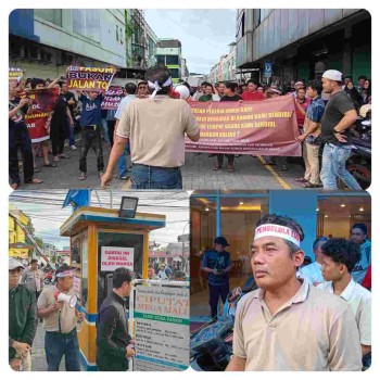 Tuntut 3 (Tiga) Hal, Warga Penghuni dan Pemilik Ruko Ciputat  Mega Mall  Gelar aksi Demonstrasi damai