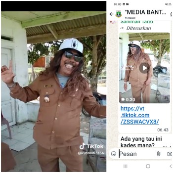 Warganet +62 Penasaran: “Ada yang Tahu Kades Mana?” — Video pria berseragam khas ASN Joget Tarling di Medsos

