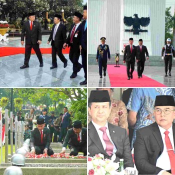 Peringati  Upacara Hari Pahlawan Menteri Yusron dan Wamen Ossy Beri Penghormatan kepada Para Pahlawan Bangsa
