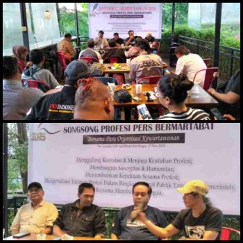 Refleksi Akhir Tahun 2024 Bersama Para Organisasi Pers,peran jurnalis dalam kehidupan bernegara menjadi corong utama