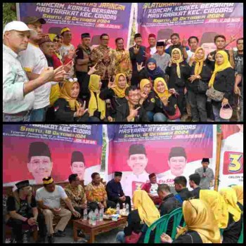 Lintas jaringan bersama Ko'ordinator Kecamatan Tim Kemenangan Bersama menggelar acara silaturahmi,konsolidasi untuk memenangkan paslon WalKot Tangerang Sacrudin - Maryono (Sama)