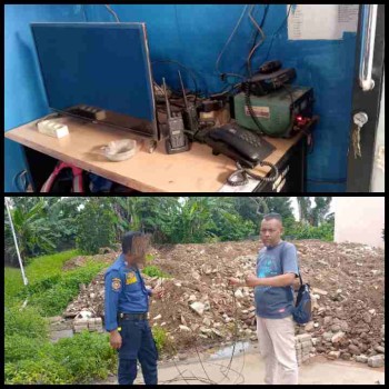 Di Duga Akibat Di Terjang Armada Pembuang Puing Relokasi Pembangunan Damkar, Kabel Jaringan Komunikasi Pengaduan Damkar Terputus