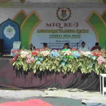 Desa Daon Gelar MTQ ke-3, Angkat Tema “Siap Bermuhasabah Diri”