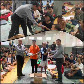 Komitmen Melayani Kebutuhan Dasar, Rutan Cipinang Bagikan Peralatan Mandi Kepada Warga Binaan