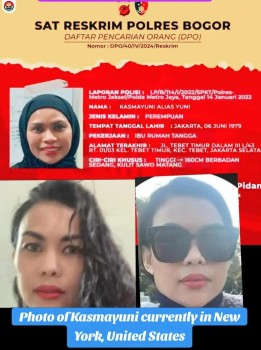 Wanting to Obscure Identity, Bogor Police Urged to Immediately Issue Red Notice Arresting