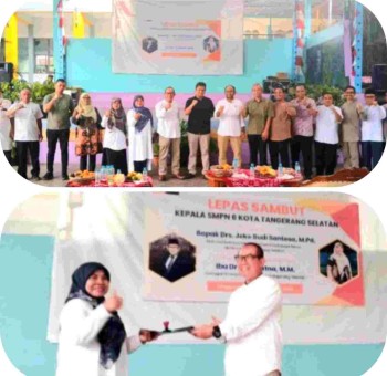 Keluarga Besar UPTD SMPN Kota Tangerang Selatan Gelar   Lepas Sambut Kepala Sekolah  SMPN 06