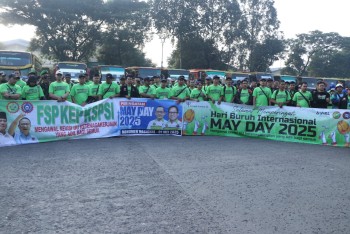 May Day, 8.557 Buruh Tangerang Menuju Monas Jakarta di Kawal Polres Metro Tangerang Kota