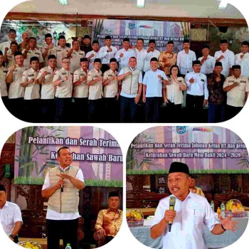 8 RW dan 2 RT di Kelurahan Sawah- Baru Kecamatan Ciputat Resmi dilantik, ini pesan Camat Ciputat( H.Mamat):



 Selamat bertugas jalani sesuai tugas pokok dan fungsinya