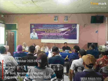 Desa Rawa Boni Gelar Musrenbang, Bahas Penguatan Transformasi Sosial Ekonomi dan Infrastruktur