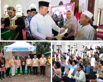 Menteri ATR/ Kepala BPN Nusron Wahid Kunjungi Provinsi Banten Serahkan Sertipikat Wakaf hingga PTSL