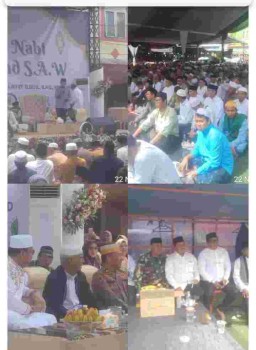 Maulid Nabi Muhammad SAW di kawasan Pasar Saraswati Ciledug berlangsung meriah, tertib, dan penuh kekeluarga'an, penceramah utama Ustad Dr. Da’ad Sad Latif, S.Sos., S.Ag., M.Si., Ph.D