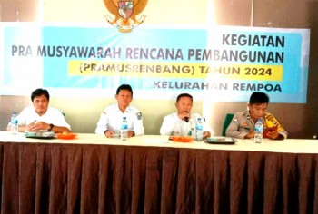 PRA- MUSRENBANG KELURAHAN REMPOA 2024 PESAN CAMAT HAMDANI:

