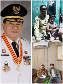 Sekjen Jurnalis Republik Indonesia (FRJRI), Arul tunjukan komitmen sosialnya Peduli nasib bocah pengidap tumor ganas, antarkan surat terbuka ke bupati tangerang