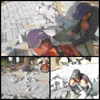 Projek pavling block dikelurahan Kadu agung tigaraksa diduga abaikan K3, serta tak patuhi UU KIP