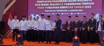 Penetapan H.Sachrudin- H.Maryono sebagai pasangan calon Walikota dan Wakil Walikota Tangerang terpilih pada pemilihan Tahun 2014